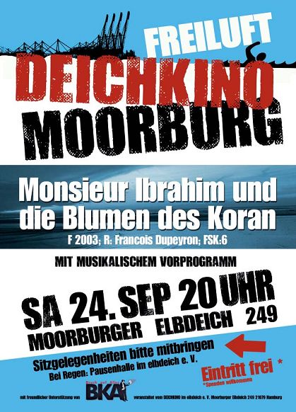 Plakat für das Deichkino am 24.09.2016